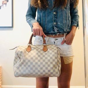 SOLD ON M! Auth Louis Vuitton Azul Speedy 30